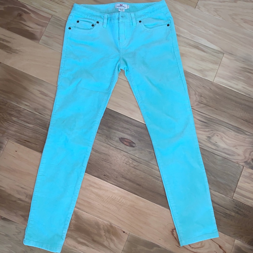 Vineyard Vines Wintermint Green Aqua Corduroy Pant